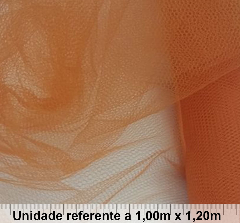 Tule Fantasia Laranja - PEÇA FECHADA