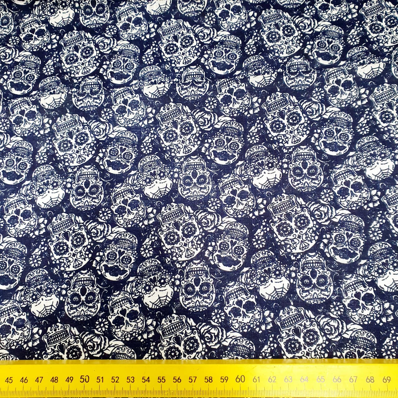 Tricoline Caveira Mexicana Marinho