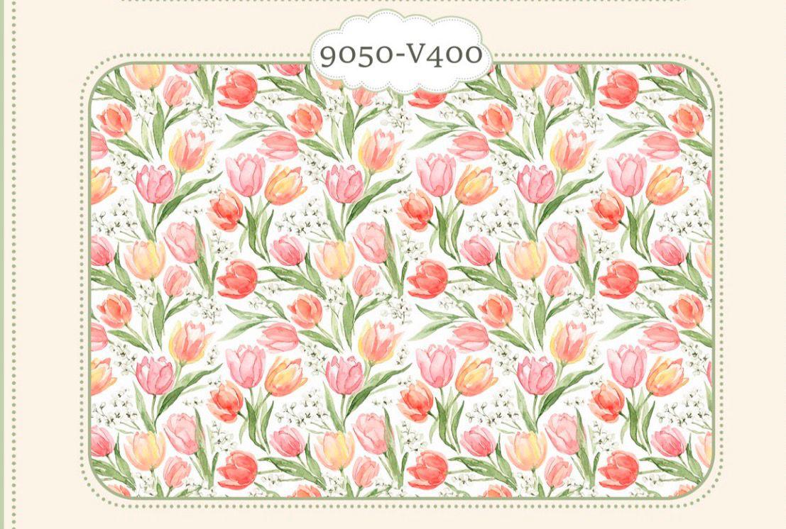 Tricoline Floral Tulipas 5 metros