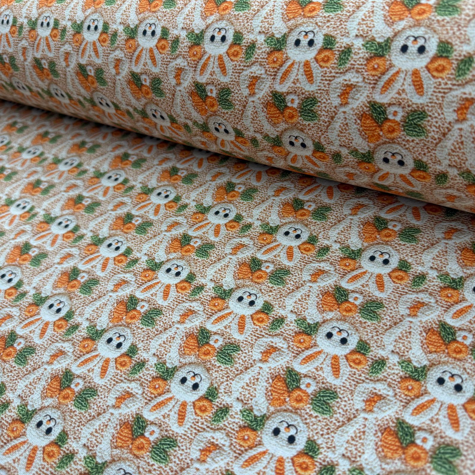 Tricoline Páscoa Coelho Laranja 5 metros 