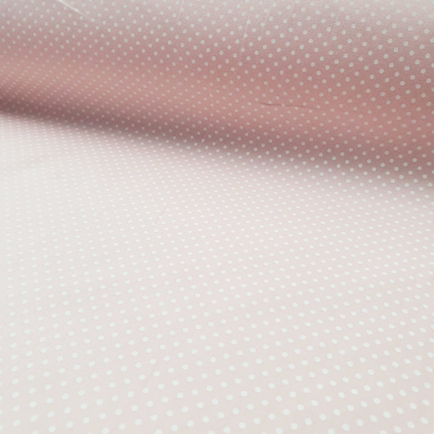 Tricoline Poá Pequeno Rosa BB 10 metros