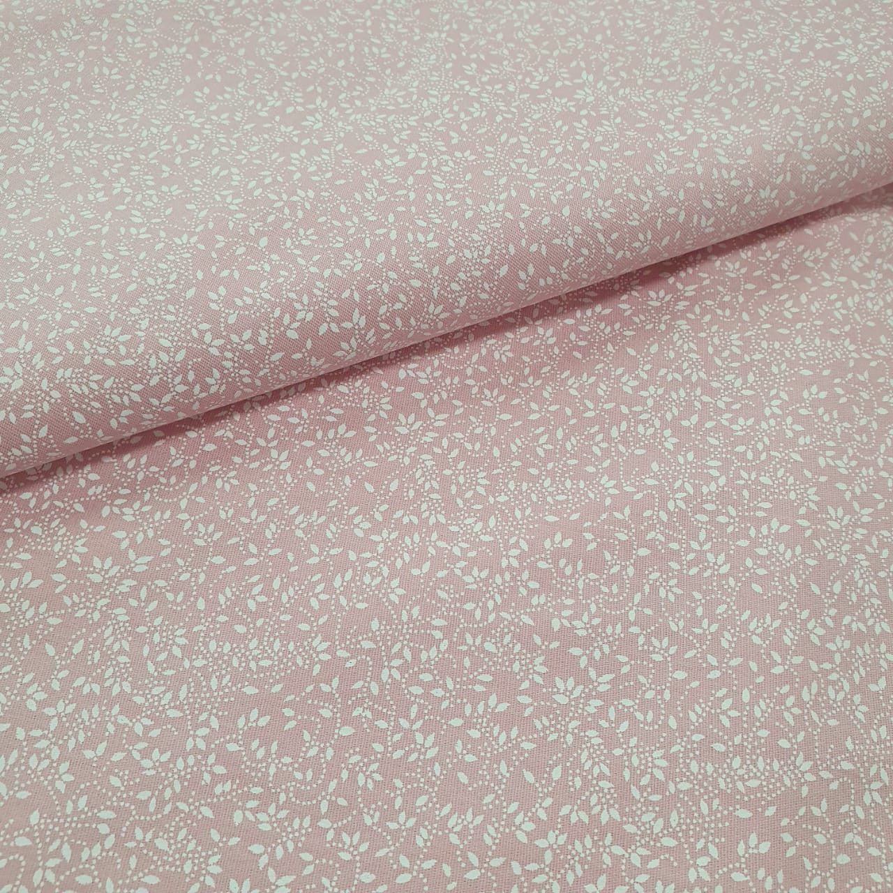 Tricoline Raminhos Rosa Bebê 10 metros