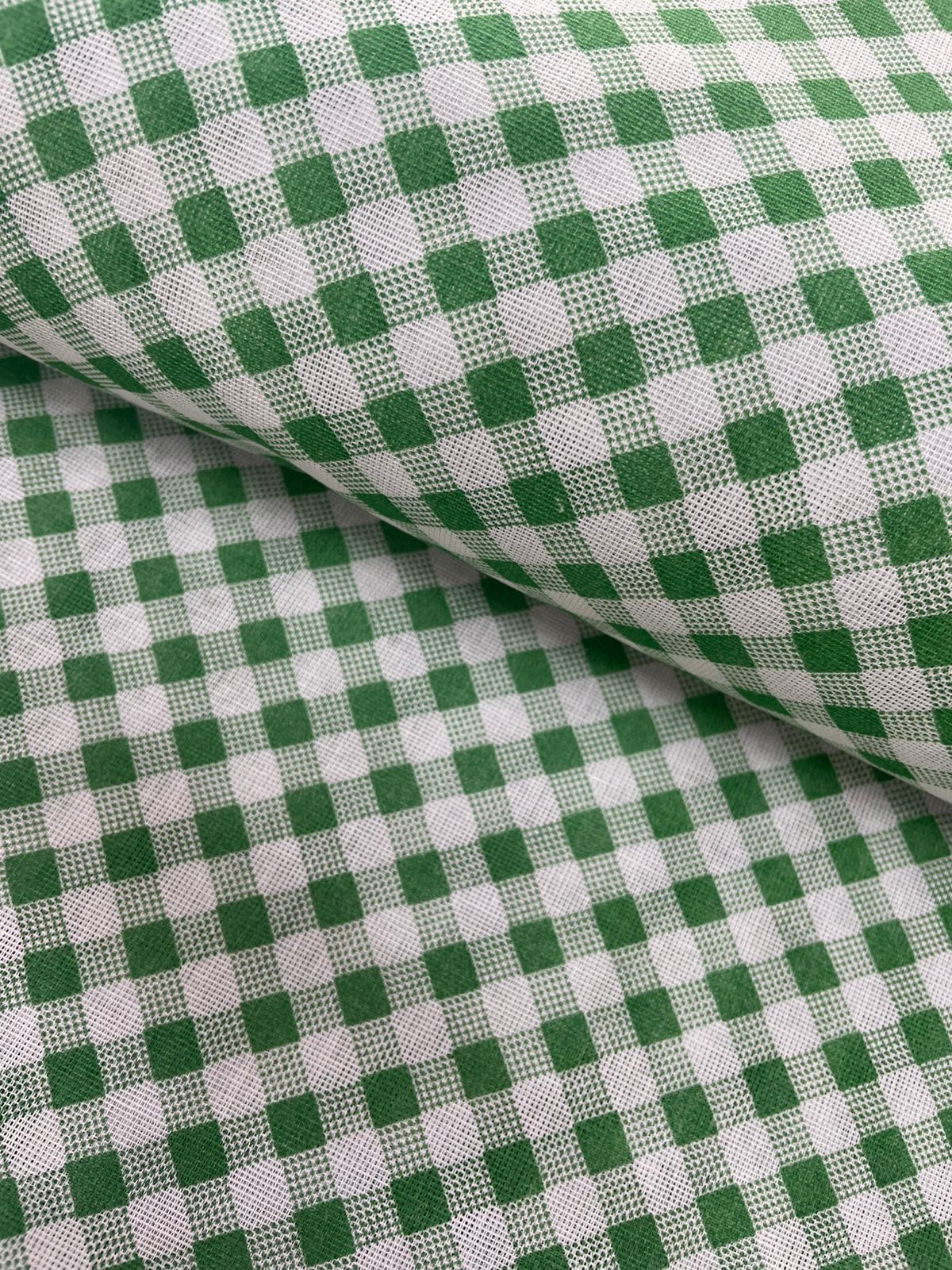 Chita Algodão Xadrez Verde