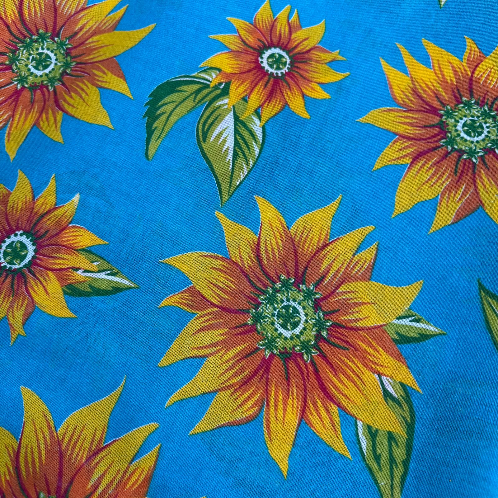 Chita de Algodão Floral Azul