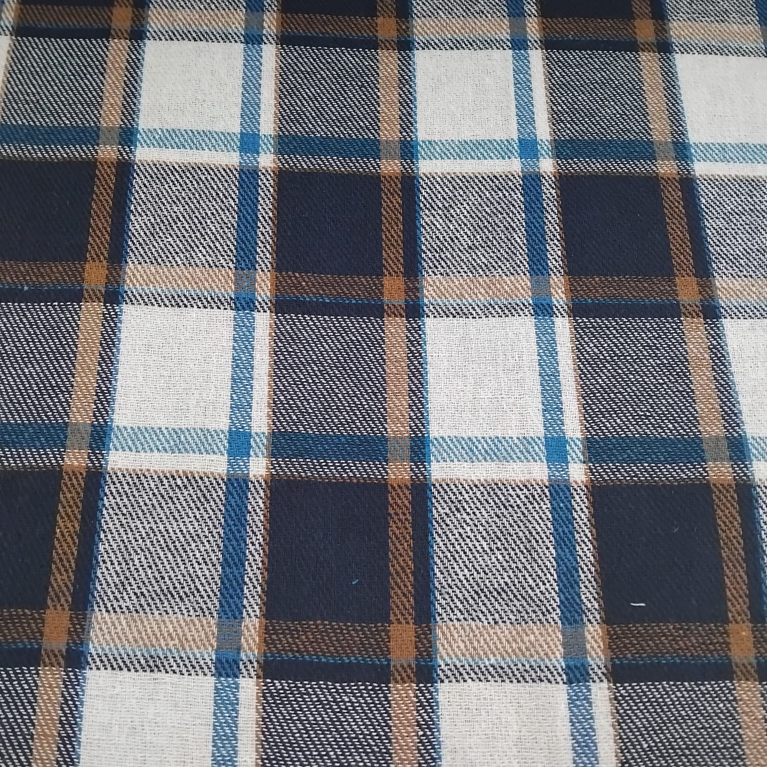 Flanela Xadrez Azul Marinho 