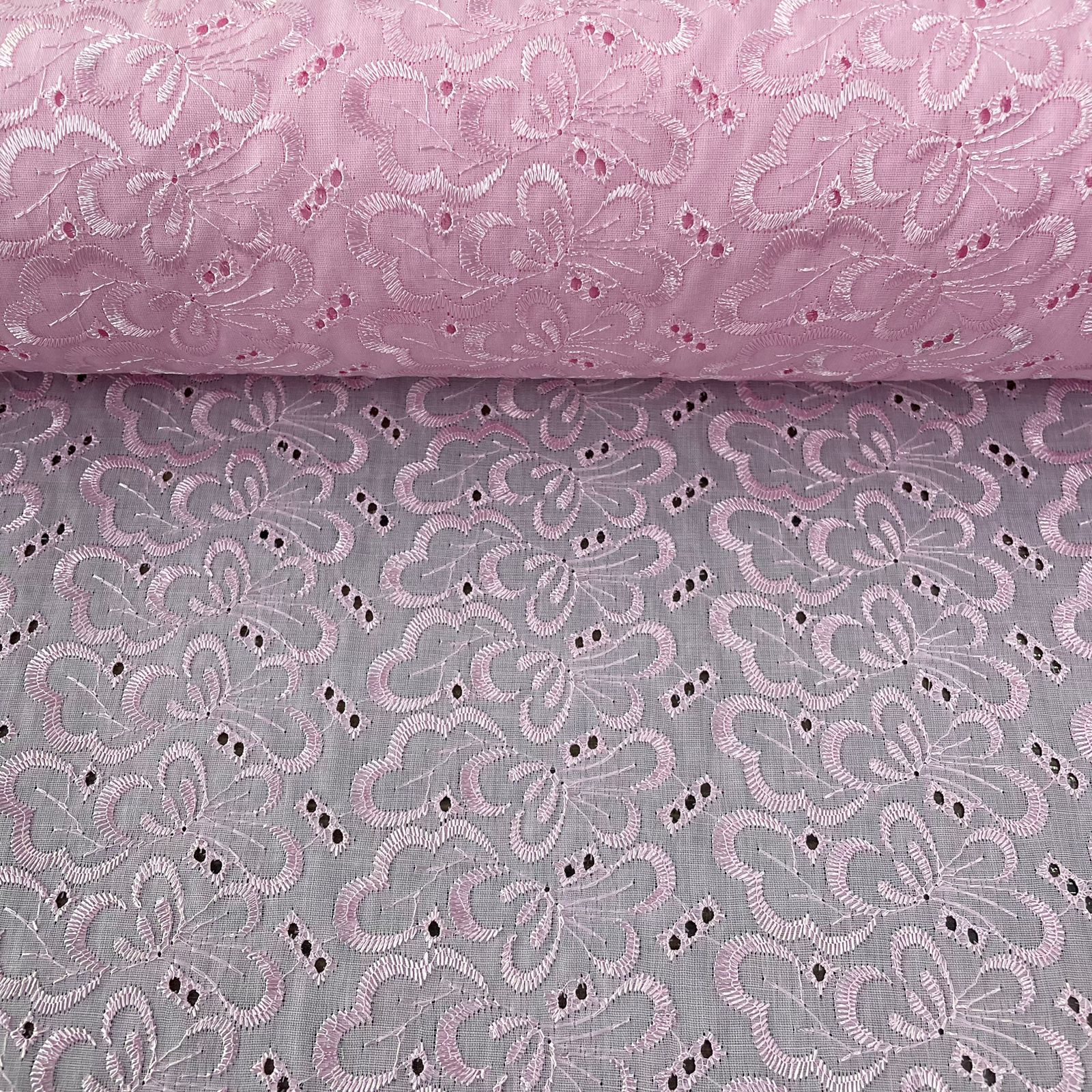 Laise Bordado Austriaco  Rosa BB