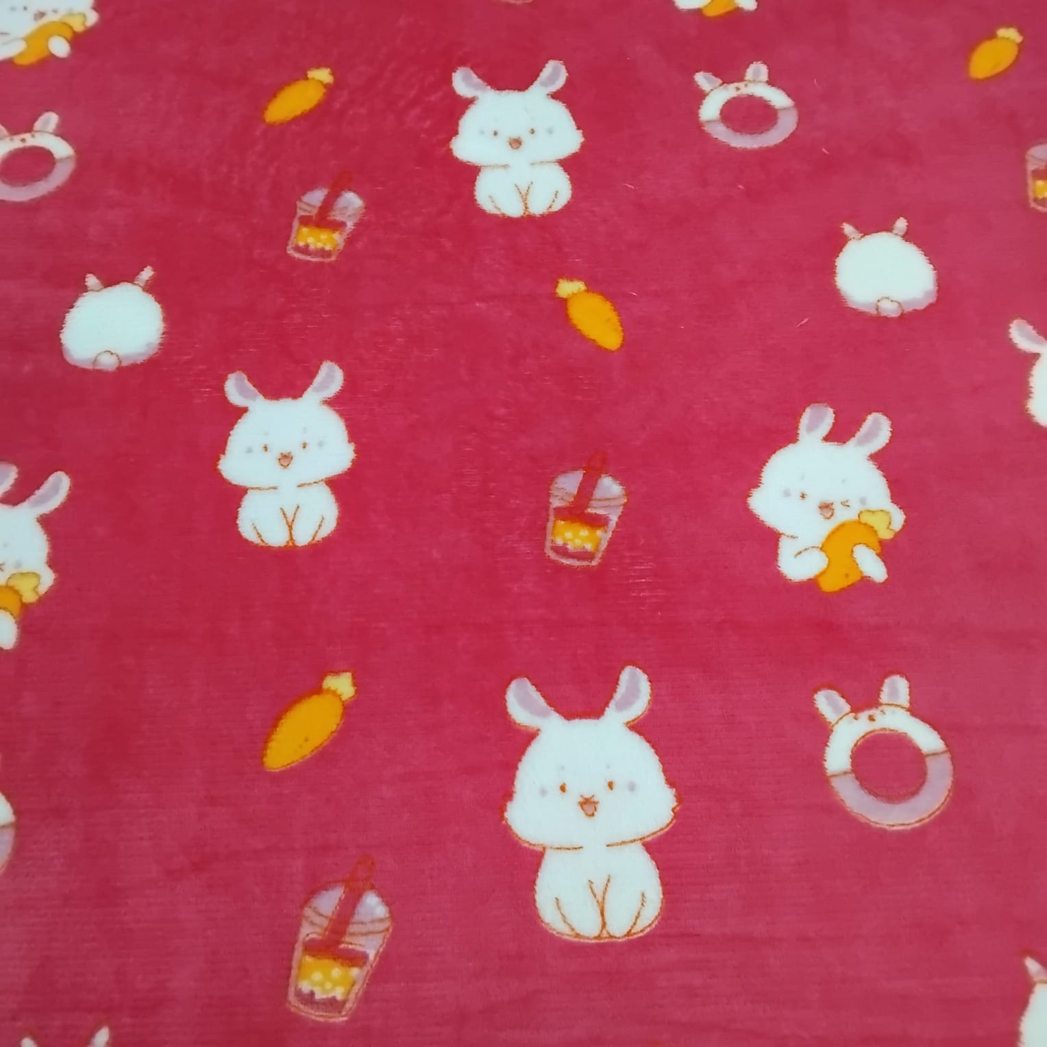 Manta Soft Coelhinha Rosa Pink