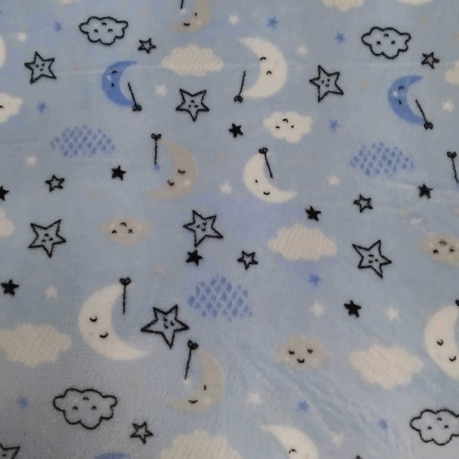 Manta Soft Estrelas Azul BB