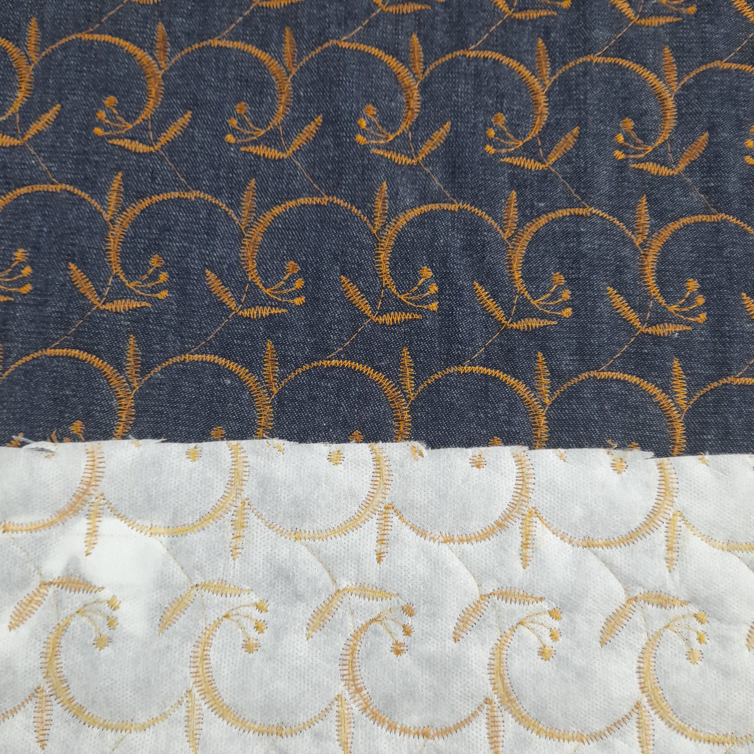 Matelassê Jeans Fio Cor de Cobre 