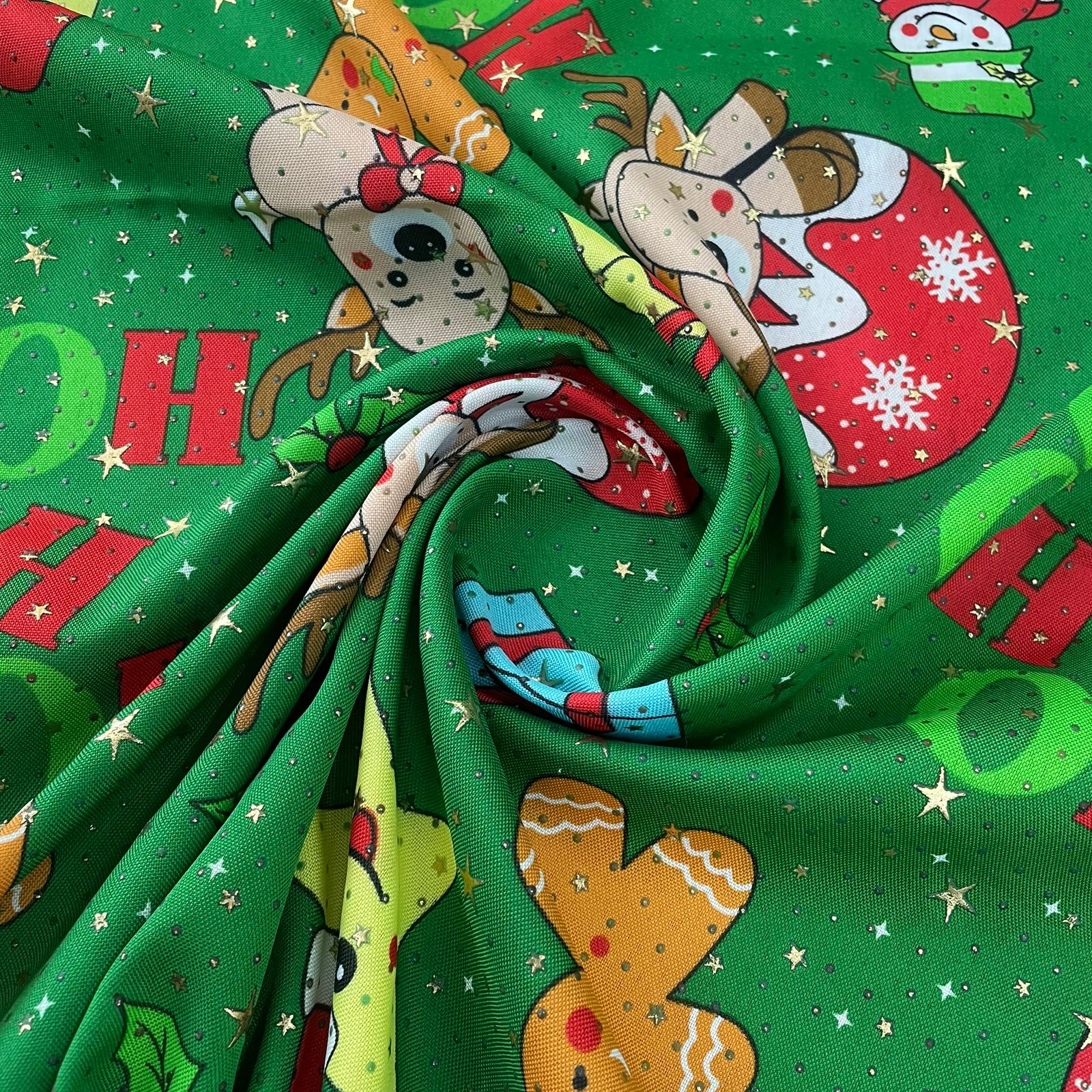 Oxford Natalino Alto Relevo fundo Verde