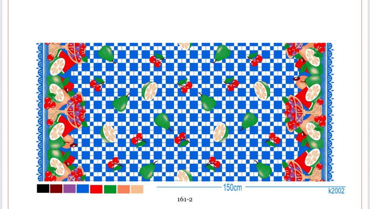 Oxford Estampado Frutas Azul