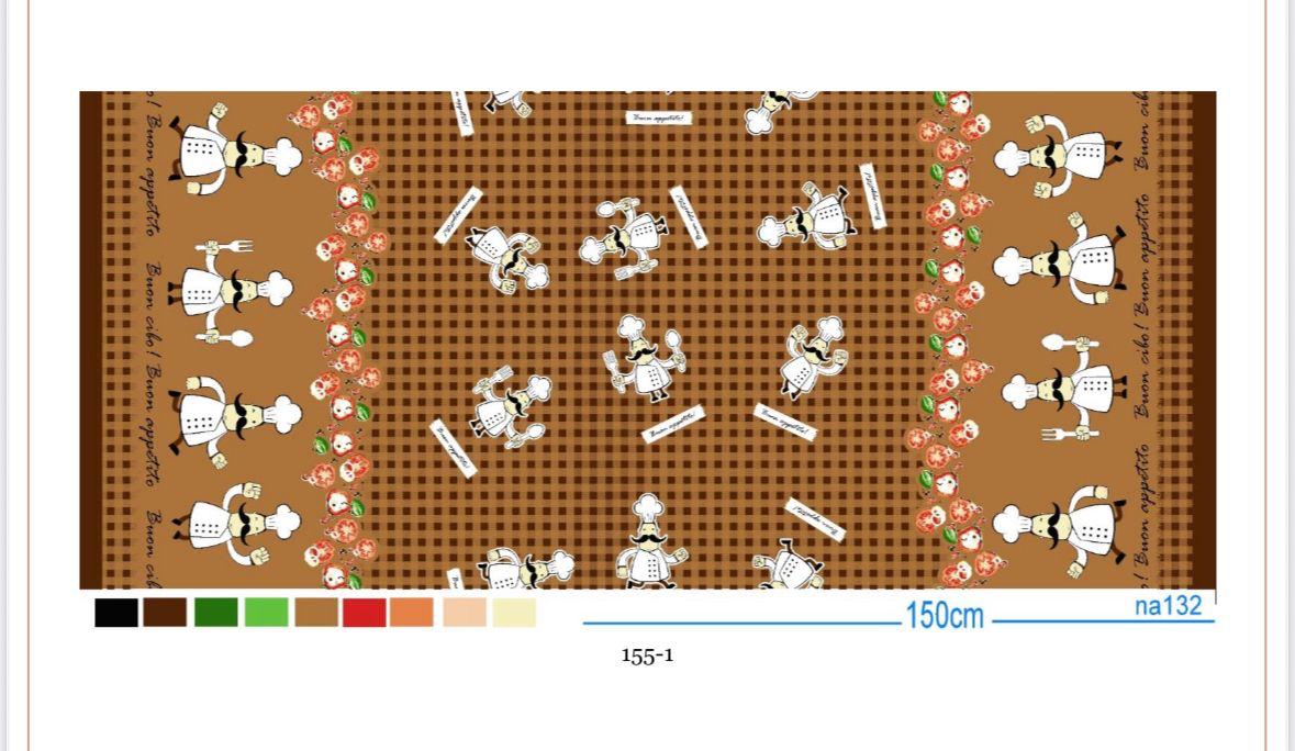 Oxford Estampado Master Chefe Marrom