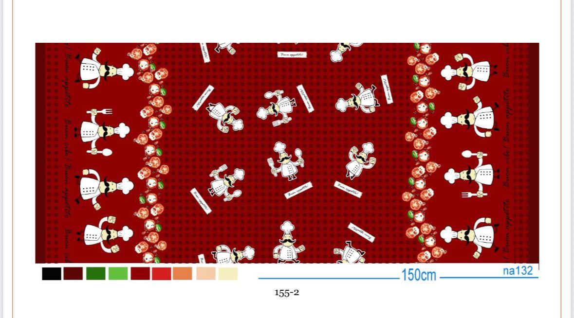 Oxford Estampado Master Chefe Vermelho