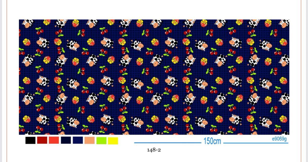Oxford Estampado Vaquinha  Azul Royal