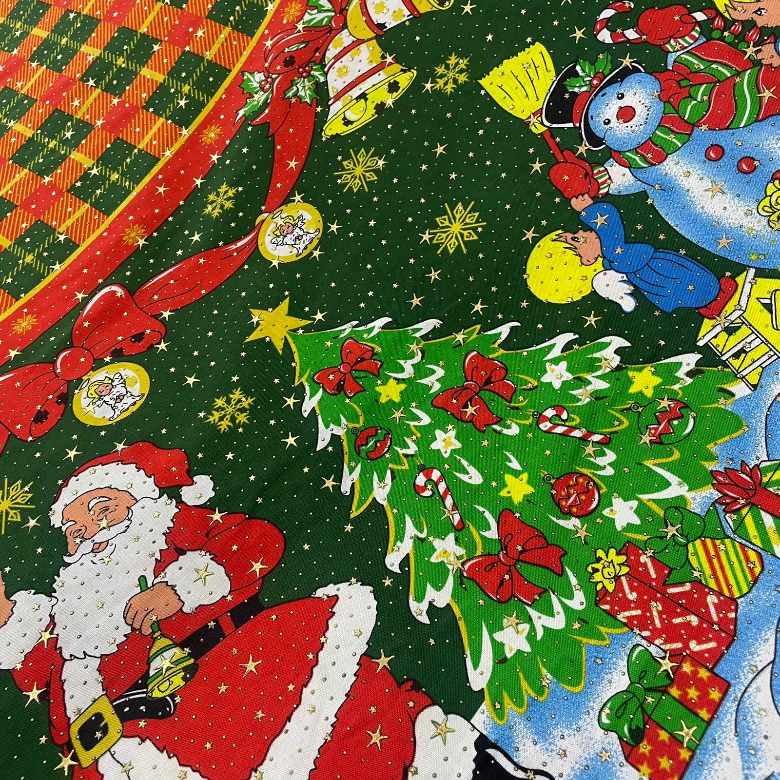 Oxford Natalino Papai Noel Verde Xadrez