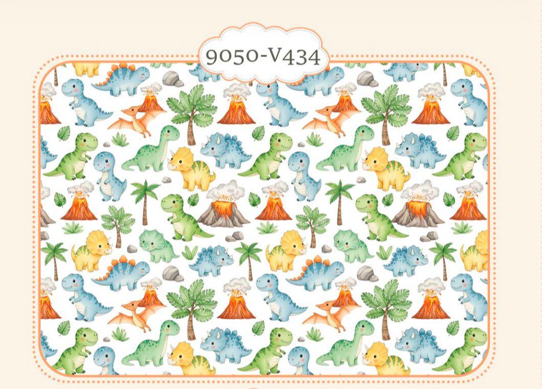 Tricoline Dinossauros Coloridos 