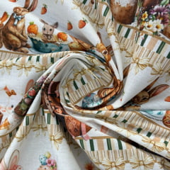 Tricoline Páscoa Barrado Doces