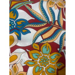 Viscose Estampada Floral e Folhagem corte 10 metros Viscose Estampada Floral e Folhagem corte 10 metros