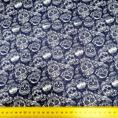 Tricoline Caveira Mexicana Marinho Tricoline Caveira Mexicana Marinho