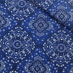 Tricoline Bandana Marantex Azul Royal  5 Metros   