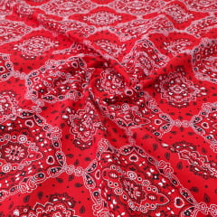 Tricoline Bandana Vermelho Marantex 10 Metros   
