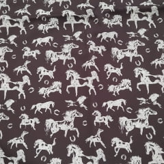 Tricoline Cavalo Fundo Marrom 5 metros Tricoline Cavalo Fundo Marrom 5 metros