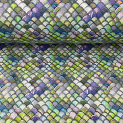 Tricoline Digital Cauda de Sereia-glitter- 5 metros 