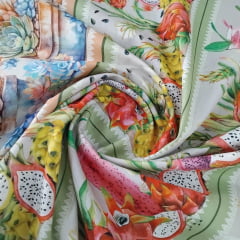 Tricoline Digital Exclusiva Marantex Barrado Pitaia  5 metros 