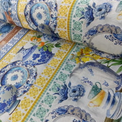 Tricoline Digital Exclusiva Marantex Barrado Loucas 5 metros 