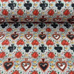 Tricoline Digital Pedras Naipes Fundo Cinza 10 metros 