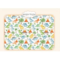 Tricoline Dinossauros Coloridos 5 metros   