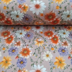 Tricoline Floral Rose 5  metros  
