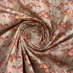 Tricoline Páscoa Barra De Chocolate   5 metros  