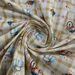 Tricoline Páscoa Casal de Coelhinhos 5 metros