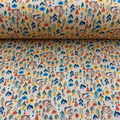 Tricoline Páscoa Floral Coelhos 5 metros 