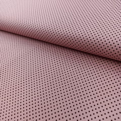 Tricoline Poá Pequeno Rosa e Marrom 5 Metros  