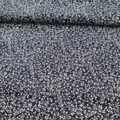 Tricoline Raminhos Azul marinho 10 metros  