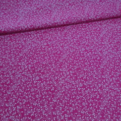 Tricoline Raminhos Pink BB 10 metros 