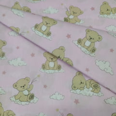 Tricoline Urso Nuvem Rosa 10 metros Tricoline Urso Nuvem Rosa 10 metros