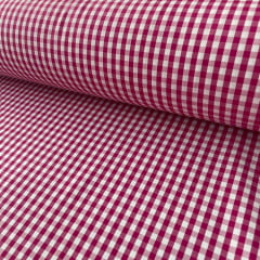 Tricoline Xadrez 0,5cm Fio Tinto PP Pink 5  metros 