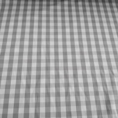 Tricoline Xadrez 1cm Fio Tinto P Cinza 5 metros Tricoline Xadrez 1cm Fio Tinto P Cinza 5 metros