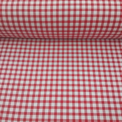 Tricoline Xadrez P Vermelho e Branco 5 Metros
