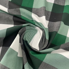 Tricoline Xadrez Verde 5 Metros