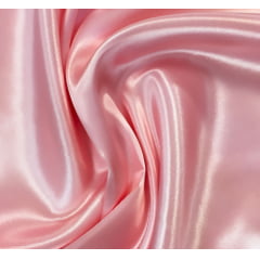 Cetim Com Elastano Rosa Claro