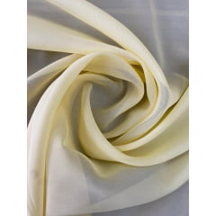 Chiffon Liso Amarelo Claro