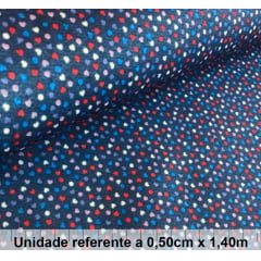 Feltro Corações Azul Feltro Corações Azul