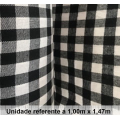 Flanela Preta Xadrez Pequeno Flanela Preta Xadrez Pequeno