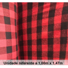 Flanela Vermelha Xadrez Médio Flanela Vermelha Xadrez Médio