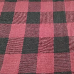 Flanela Xadrez Vinho