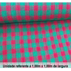 Juta Xadrez Natalina 1,00 Largura Juta Xadrez Natalina 1,00 Largura